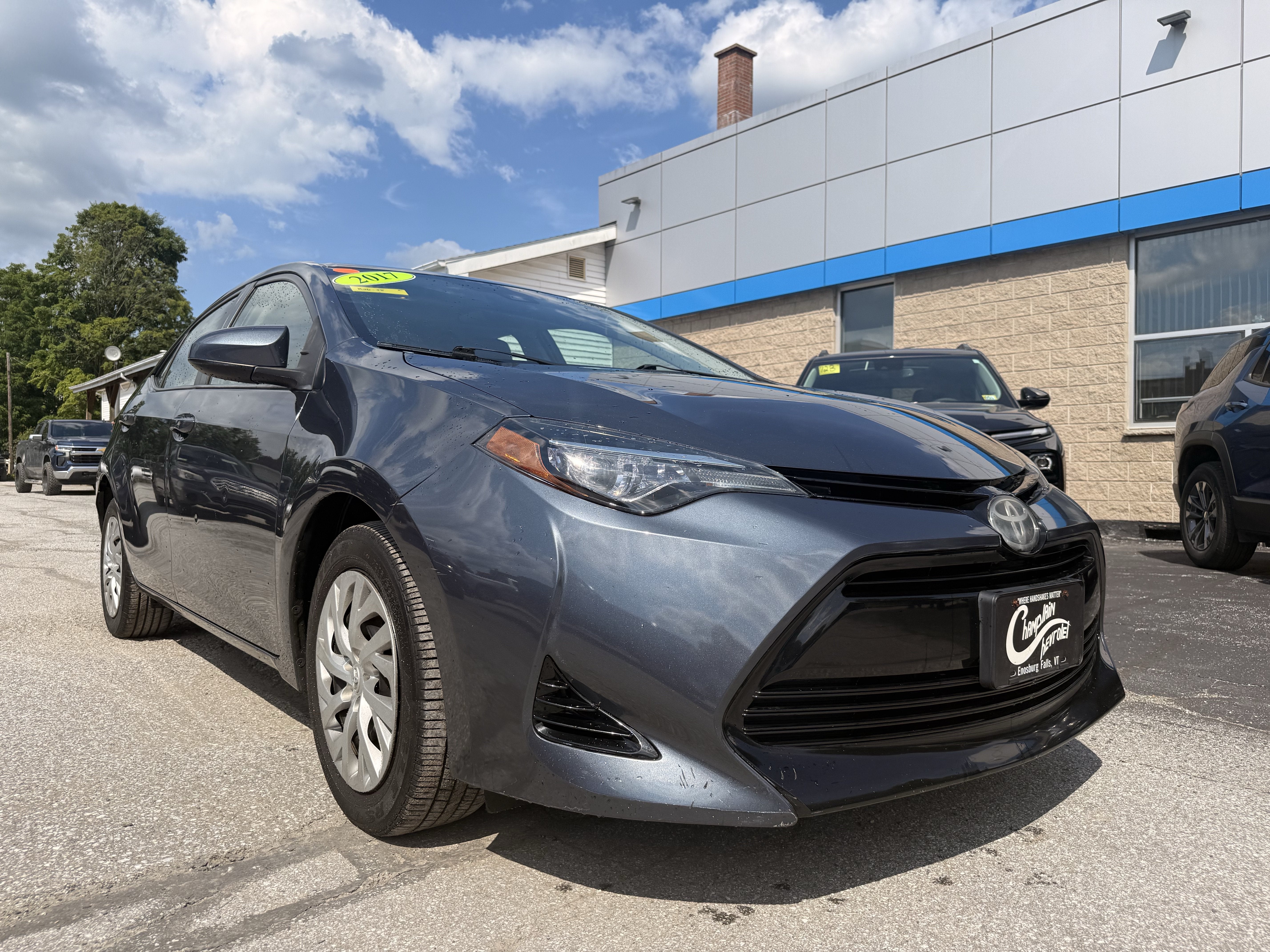 Used 2017 Toyota Corolla LE with VIN 2T1BURHEXHC903811 for sale in Enosburg, VT