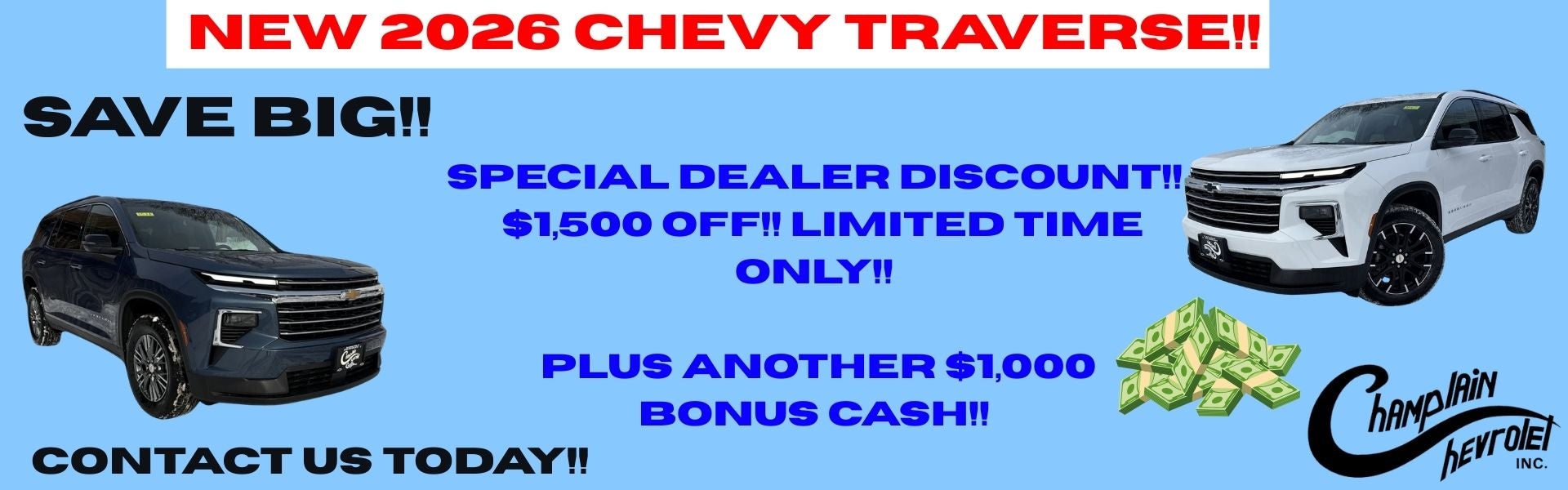 Find Your New Chevy Traverse Today! 