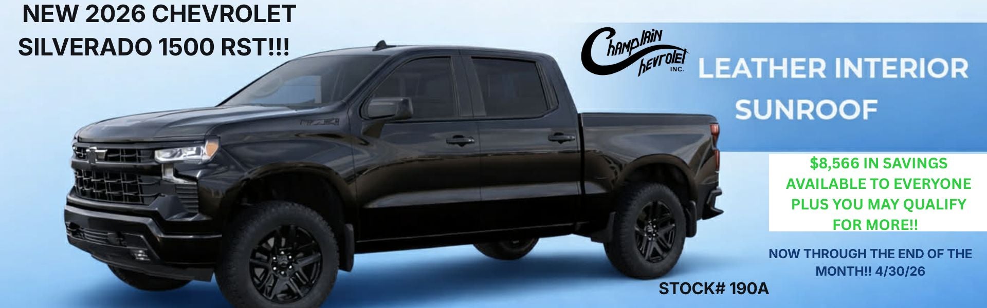 Find Your New Chevy Today!